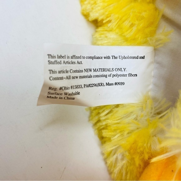 Fine Toy Yellow Quacking Duck Hand Puppet Plush 10” - Picture 7 of 7